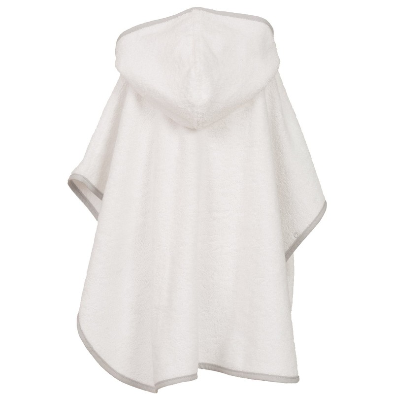 Smithy High-Quality Terry Towelling Poncho 100% Cotton White Cloud Rainbow