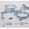 SKIR'CO (2 pcs) Pipe Brackets for 87-94 mm Pipes, Pipe
