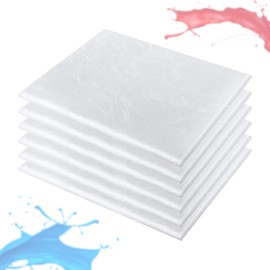 Painter's Masking Film, Set of 6, Transparent Painter's Film, 4 x 5 m, Extra Strong Construction Film, Painter's Tarpaulin, Multifunctional Large Dust Protection Film, Painter's Cover Film for