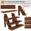 Manspdier Wooden Display Stand Wood Cupcake Stands Tool Free, Rustic