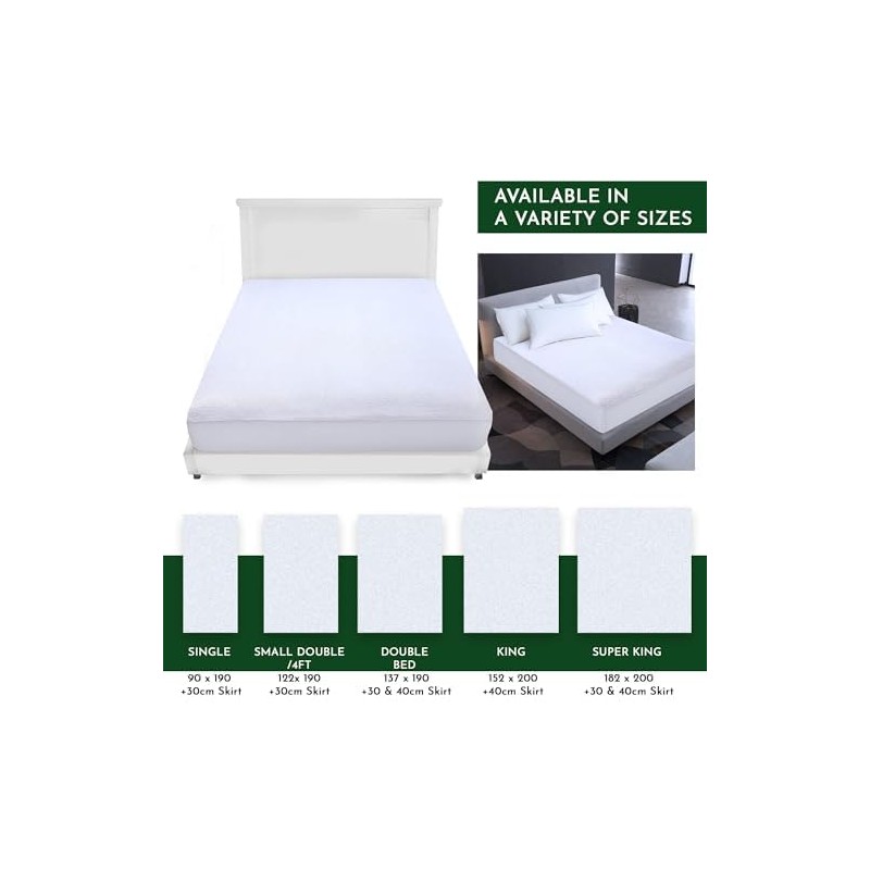 Caroline Shatuik single waterproof Mattress Protector Single Bed, Fitted Sheet