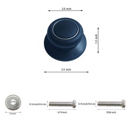 4 Pack Pot Lid Top Replacement Knob -Heat Resistant, Pot Top Knob Replacement, Pot Knobs, Replacement Knobs for Pot Lids, Pot Lid Replacement Knob, Lid Handle Replacement-Black