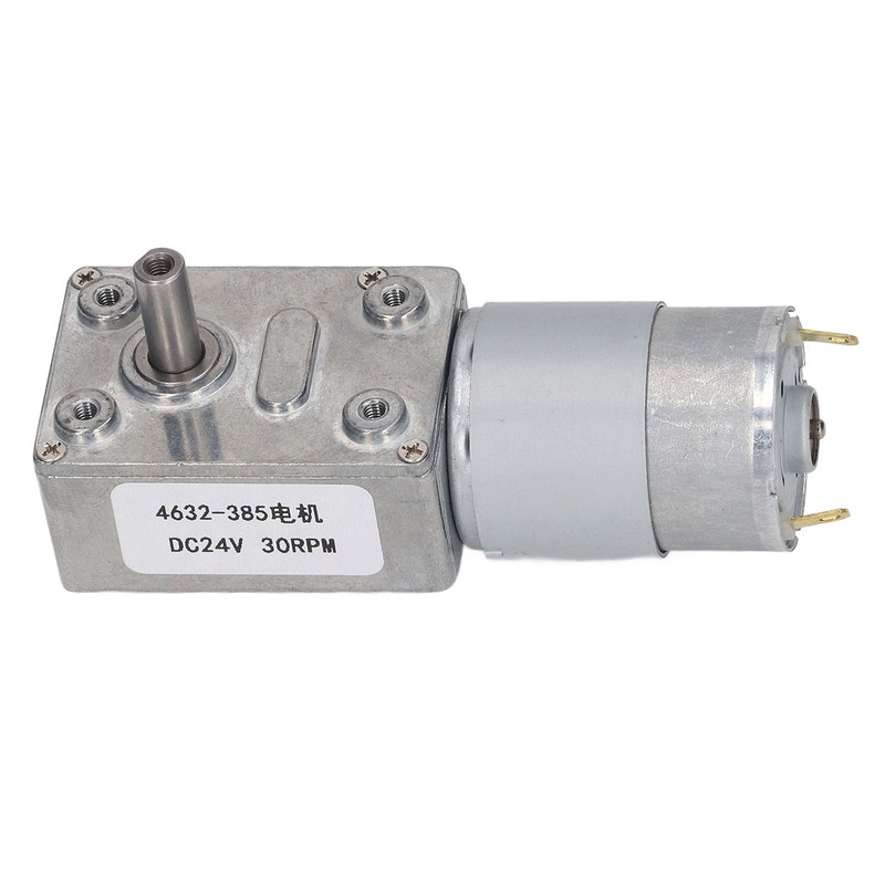 30RPM DC Worm Gear Motor Self Locking Function Rectangular Speed