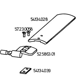 Inca 52.5863.01 Guard Holder Replica for 343.132 Jointer