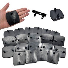 honigo 20pcs 54x9mm Black Replacement Bed Slat Plastic Centre Caps Holders for Holding Securing Wooden Slats Bed Base,Width 54mm x Height 9 mm (Inside Dimension)