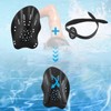 Zocipro 1 Pair Swimming Hand Paddles, Swim Paddles with Adjustable