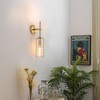 HermnJakk Modern Brass Wall Sconce,18" Gold Wall Sconces,Bathroom Vanity Light