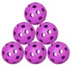 Spunspon 6 Pack Pickleball Balls, 40 Holes Outdoor Pickleballs, High