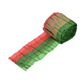 sourcing map Crepe Paper Streamers, 9.84ft Streamer Decoration Paper Black Green, Red, Gold for Party Birthday Wedding Decoration Streamers, DIY Crafts