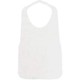 Kindai Disposable Soft Apron, White, Non-woven Fabric, Pack of 100