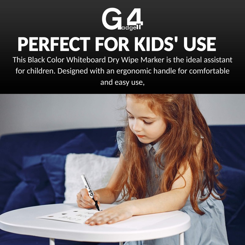 G4GADGET Nice Style Pack of 10 Non-Toxic Ink Black Colour