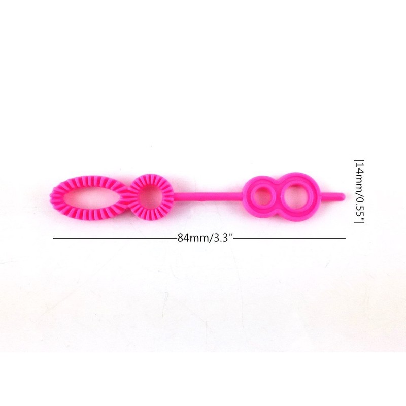 HONBAY 50pcs Colorful Multihole Bubble Wands