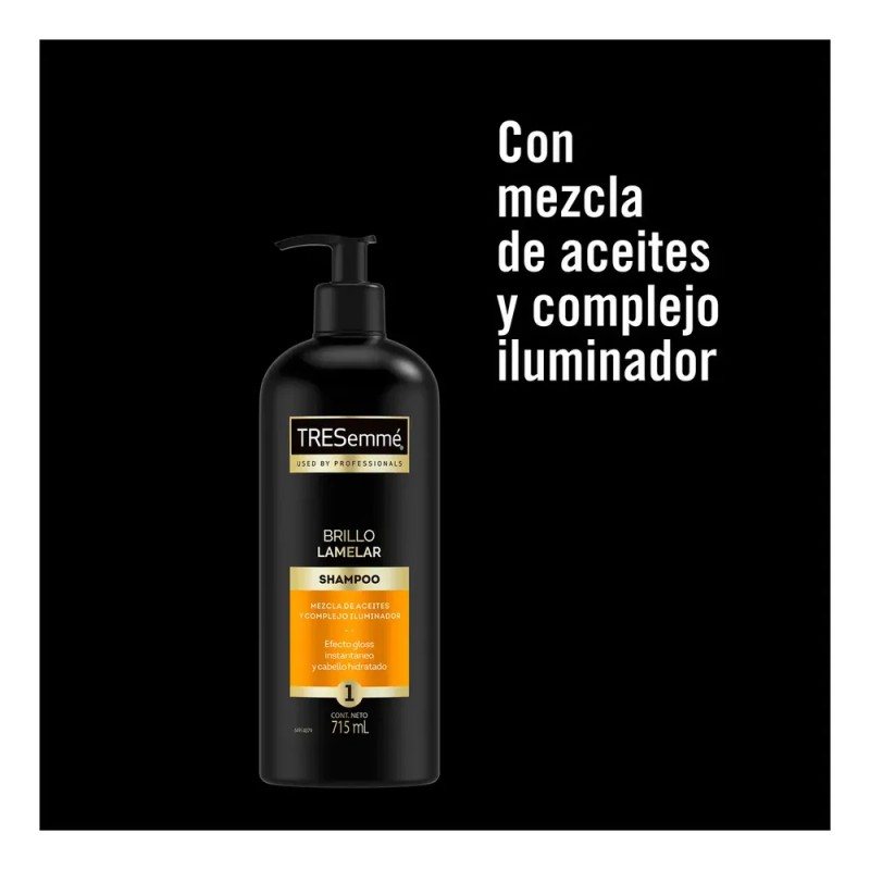 Shampoo TRESemmé Brillo Lamelar 715 ml