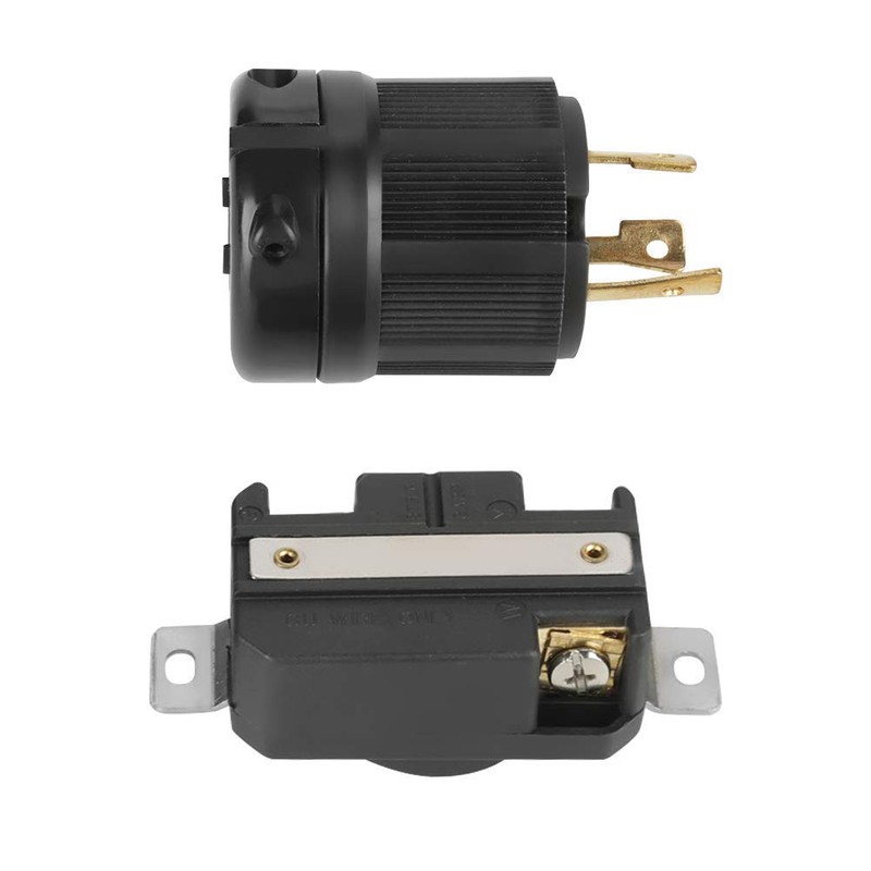 3pin Electrical Plug Connector Receptacle Set NEMA L6-30P L6-30R 30A