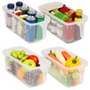 Kurtzy 4 Pack Kitchen Fridge & Cupboard Storage Containers with
