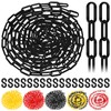 Glarks 21pcs 5Mx 6mm Plastic Chain Barrier with S Hooks,