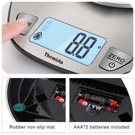 Themisto TH-WS20 Stainless Steel Digital Kitchen Weighing Scale (5kg)