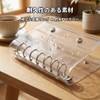 Sentyo Binder Notebook, A7, Mini Seal Pad, 10 Sheets, Transparent,