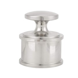 Stainless Steel Press on Leather Edge Skidproof Leather Craft Tools Silver Heavy Weight Leather Press Tool