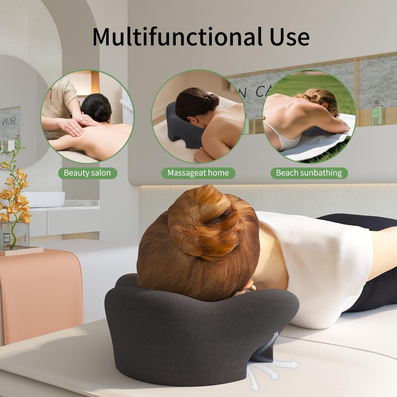 UTJZIB Massage Pillow Face Down - Headrest Face Pillow for