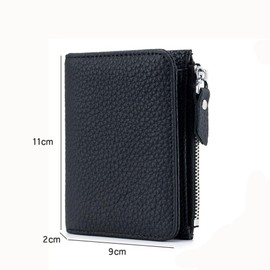 Small Purses for Women, RFID Blocking Wallet, Bifold Card Holder with Multi-Card Slots and Zipper Coin Pouch