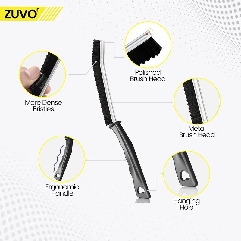 Zuvo Crevice Cleaning Brush, White, XL