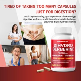 NESSARIT Berberine, Cinnamon, Turmeric, Bitter Melon & Gymnema – Support Heart & Metabolic Health – 150 Capsules