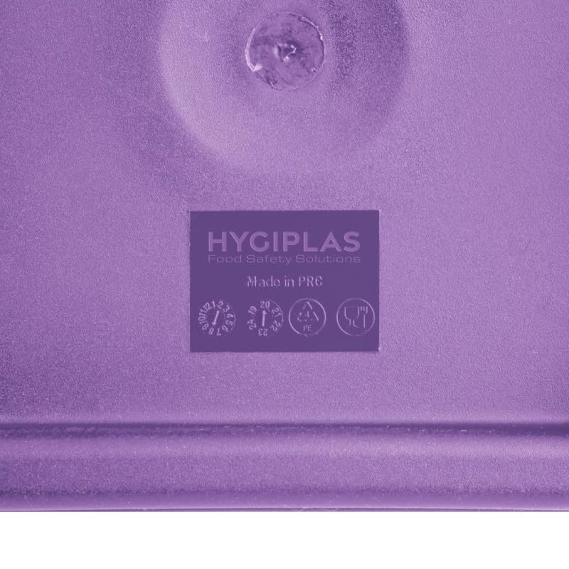 Hygiplas Square Purple Lid to fit - Large 10/15Ltr