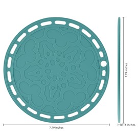 Smithcraft Silicone Trivet Big Round Mats and Trivets for Hot Dishes and Pots, Hot Pads for Countertops, Tables, Pot Holders, Spoon Rest Set of 3 Color Orange