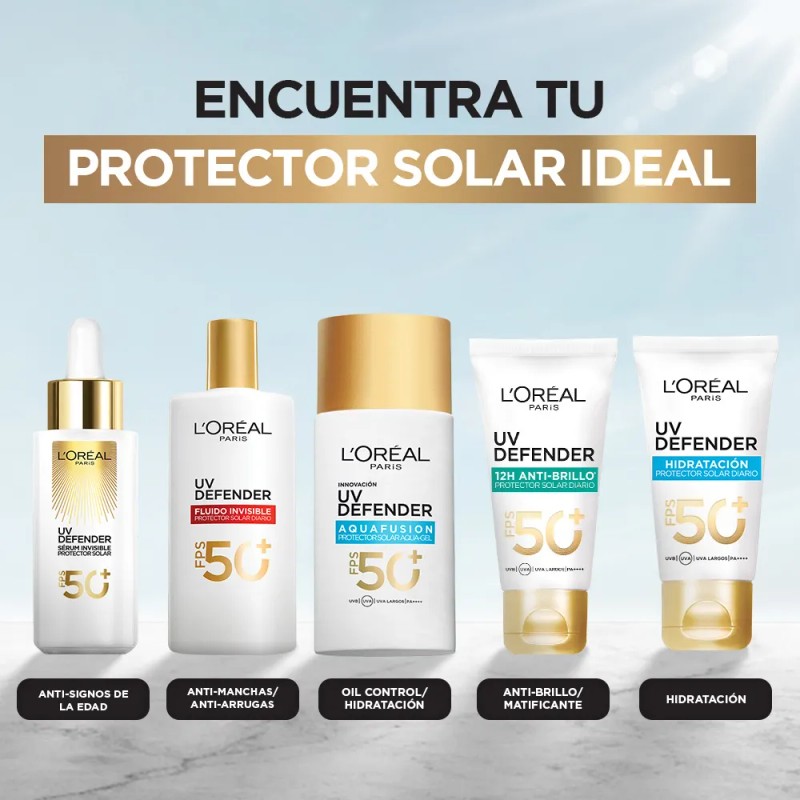 Oreal Paris Protector Solar Fluid Fps50 Defender 40ml