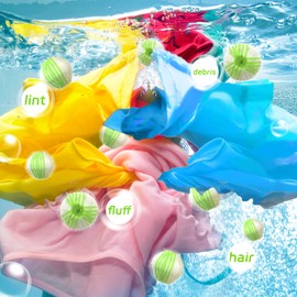 Pack of 12 Pet Hair Remover Washing Machine, Lint Balls Washing Machine, Lint Collector for Washing Machine, Washing Machine Hair Catcher, Lint Catcher, Washing Machine, Hair Remover Washing Machine