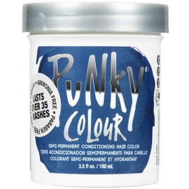 Punky Midnight Blue Semi Permanent Hair Color - Vegan & Cruelty-Free Conditioning Hair Dye, Lasts Up to 35 Washes, 3.5 fl oz
