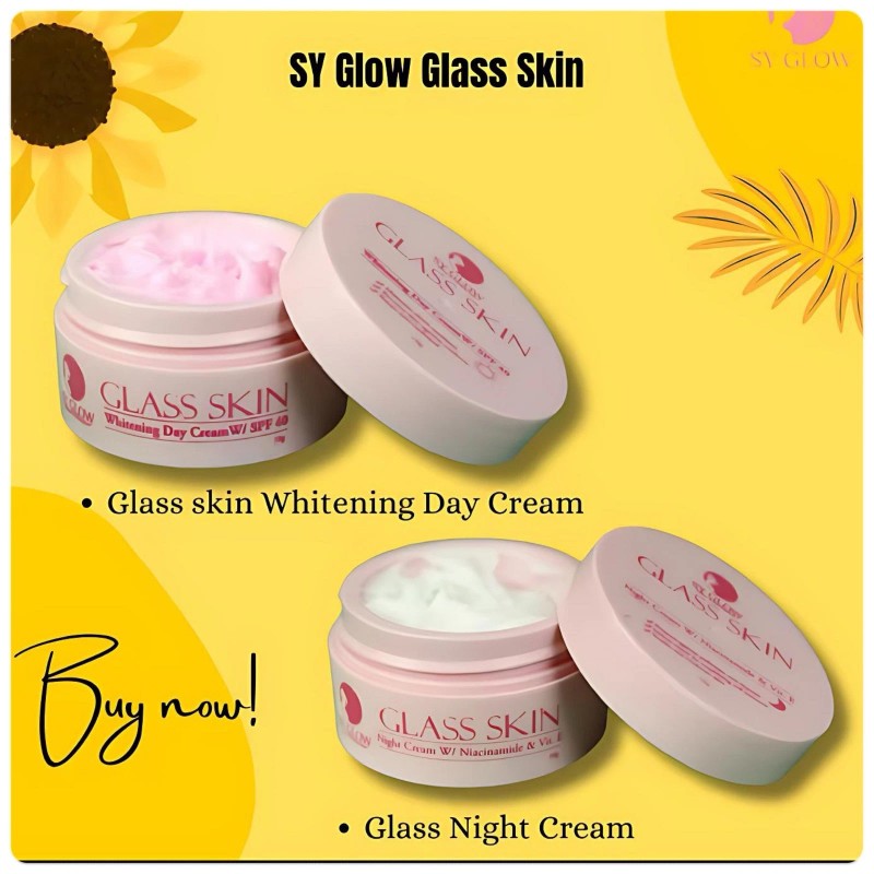 SY Glow X10 Bleaching Whipped Cream + Glass Skin Set