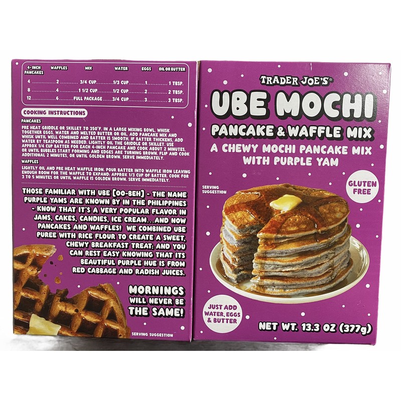 Trader Joe's Ube Mochi Pancake & Waffle Mix, 13.3 oz