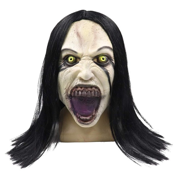 Applysu Crying Woman Mask Scary Devil Creepy Zombie Ghost Mask