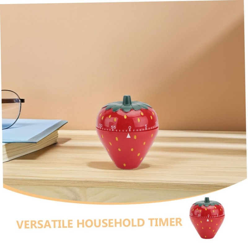 CIYODO Mechanical Strawberry Timer Cooking Baking Helper Large Alarm Shape