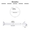 QWALIT Clear Plastic Earrings for Sports, Work, Sensitive Ears -