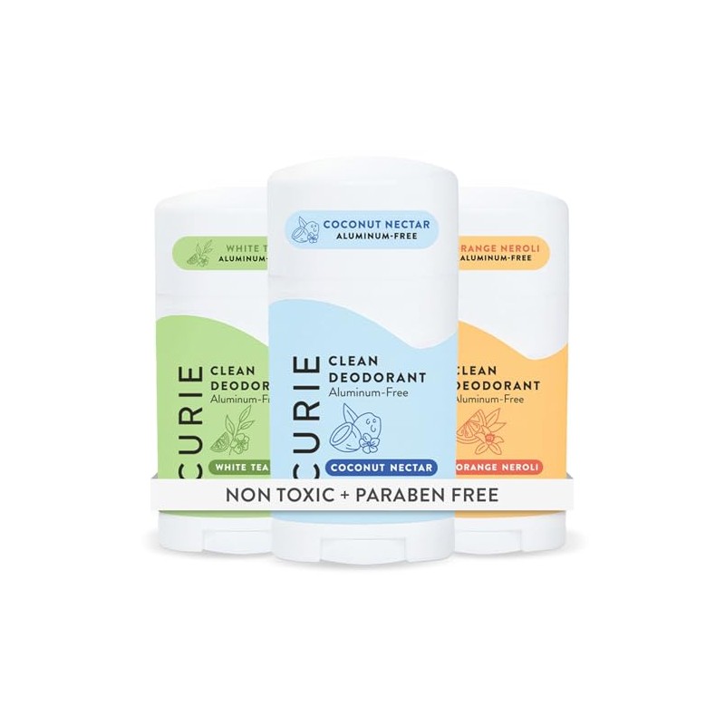 Curie Desodorante Natural Para Mujer - Pack Variado En Barra