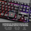 mafiti RK101 Computer Keyboard Mouse Combo Wired, RGB Backlit USB