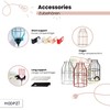 Hoopzi - Long holder - 7 colours - Mounting system