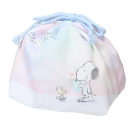 Snoopy Lunch Drawstring Lunch Box Kinchaku / Melting Bubble Peanuts