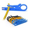 E-outstanding Mini pelacables 3 piezas herramienta de crimpado portátil UTP