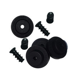 Easycargo Fan Anti Vibration Pads, Fan Damper for Noise Reduction, Silicone Damper for Low Noise Fan 80mm, 92mm, 120mm, 140mm (Black 16-Pack)