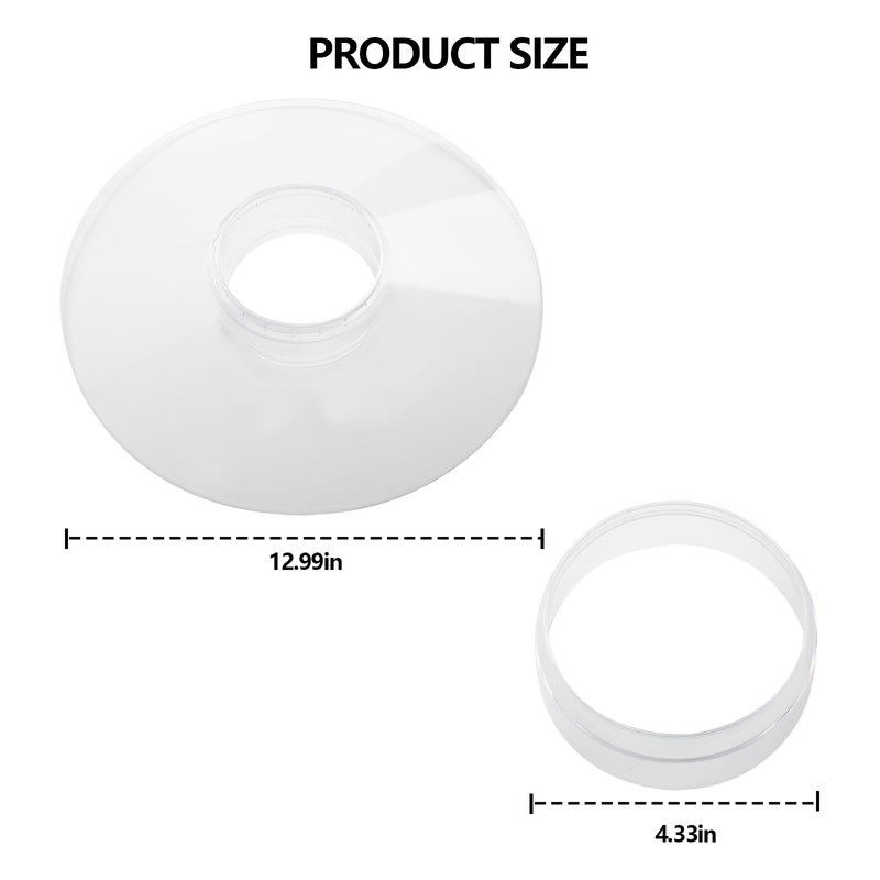 13" Weather Guard Snow Guard Shield Baffle for Clear Squirrel