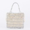 FUNSEED Straw Beach Tote Bag for Women, Gold and Silver