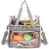 J.CARP Clear Lunch Tote Heavy Duty Stadium Bag Approved Durable