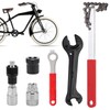 JSUOEO 6-Piece Bicycle Cassette Removal Tool Kit, Bicycle Chain Whip
