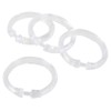 Rocky Mountain Goods Simple Spaces Clear Plastic Curtain Rings -