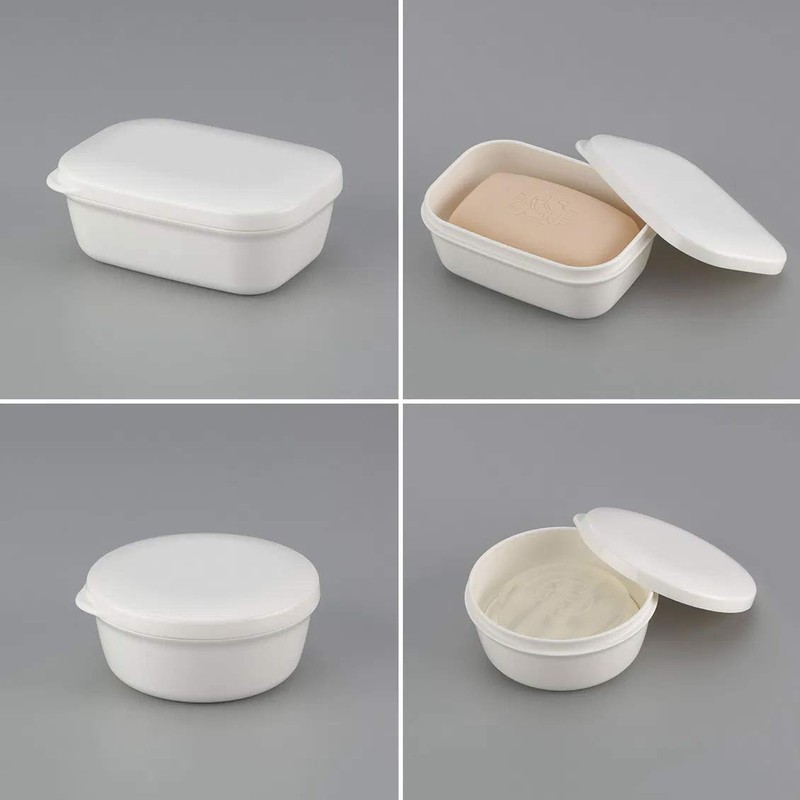[LENITH] Travel Soap Dish Soap Case Holder Portable Clear Soap