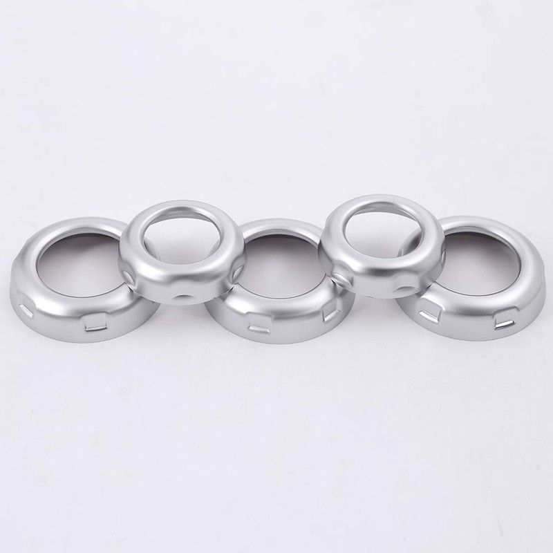 TongSheng 5pcs Chrome Volume and Air Conditioning Knobs Trim for
